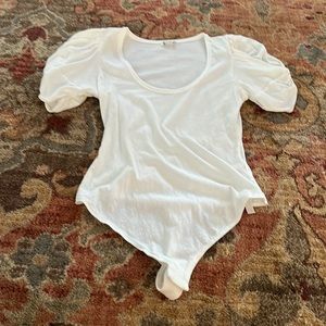 Free people puff sleeve bodysuit